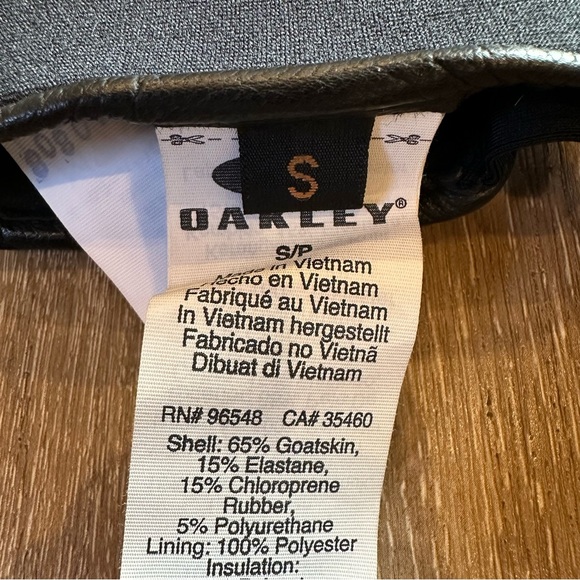 Oakley goatskin leather Factory trigger mitten size small black - Picture 4 of 4